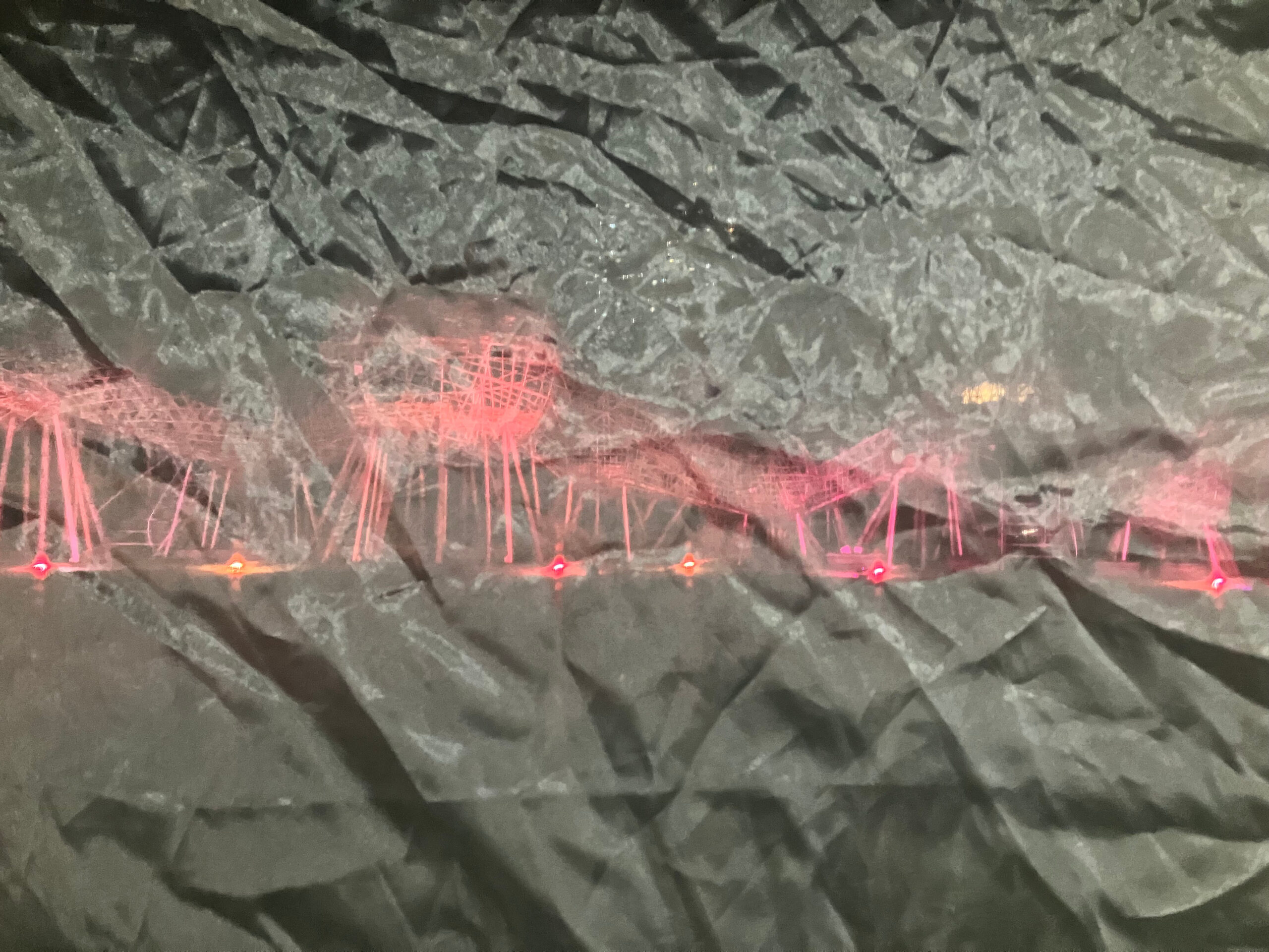 installation's view of the outside from the inside